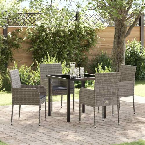 INLIFE Garten Essgruppe mit Kissen 5 pcs Grau Poly Rattan,Möbel,Gartenmöbel,Gartenmöbel-Sets,Grau,37.4 KG,3380107 INLIFE Garten Essgruppe mit Kissen 5 pcs Grau Poly Rattan,Möbel,Gartenmöbel,Gartenmöbel-Sets,Grau,37.4 KG,3380107 von INLIFE