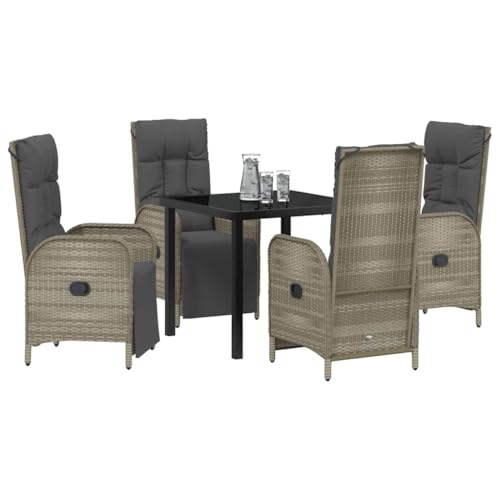 INLIFE Garten Essgruppe mit Kissen 5 pcs Grau Poly Rattan,Möbel,Gartenmöbel,Gartenmöbel-Sets,Grau,60 KG,3380135 INLIFE Garten Essgruppe mit Kissen 5 pcs Grau Poly Rattan,Möbel,Gartenmöbel,Gartenmöbel-Sets,Grau,60 KG,3380135 von INLIFE