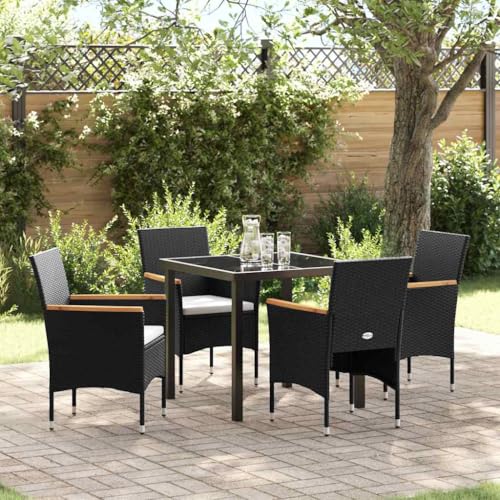 INLIFE Garten Essgruppe mit Kissen 5 pcs Schwarz Poly Rattan,Möbel,Gartenmöbel,Gartenmöbel-Sets,Schwarz,41.64 KG,3379752 INLIFE Garten Essgruppe mit Kissen 5 pcs Schwarz Poly Rattan,Möbel,Gartenmöbel,Gartenmöbel-Sets,Schwarz,41.64 KG,3379752 von INLIFE