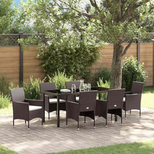 INLIFE Garten Essgruppe mit Kissen 7 pcs Braun Poly Rattan,Möbel,Gartenmöbel,Gartenmöbel-Sets,Braun,61.7 KG,3379748 INLIFE Garten Essgruppe mit Kissen 7 pcs Braun Poly Rattan,Möbel,Gartenmöbel,Gartenmöbel-Sets,Braun,61.7 KG,3379748 von INLIFE