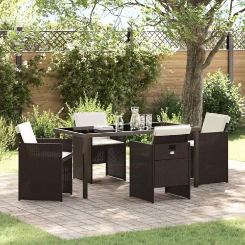 INLIFE Garten Essgruppe mit Kissen Falten 5 pcs Braun Poly Rattan,Möbel,Gartenmöbel,Gartenmöbel-Sets,Braun,50.1 KG,3379954 INLIFE Garten Essgruppe mit Kissen Falten 5 pcs Braun Poly Rattan,Möbel,Gartenmöbel,Gartenmöbel-Sets,Braun,50.1 KG,3379954 von INLIFE