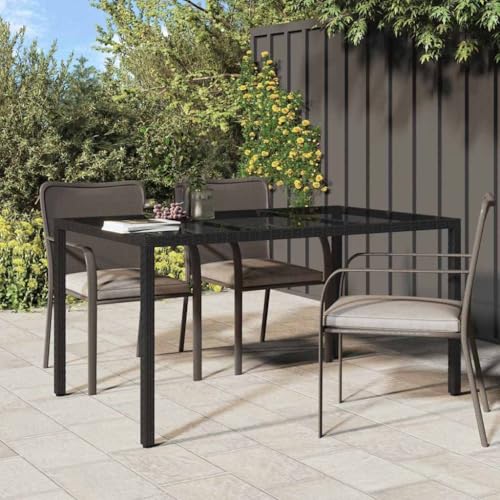 INLIFE Garten-Eßtisch Schwarz 150 x 90 x 75 cm Poly Rattan,Möbel,Gartenmöbel,Gartentische,Schwarz,25 KG,362540 INLIFE Garten-Eßtisch Schwarz 150 x 90 x 75 cm Poly Rattan,Möbel,Gartenmöbel,Gartentische,Schwarz,25 KG,362540 von INLIFE