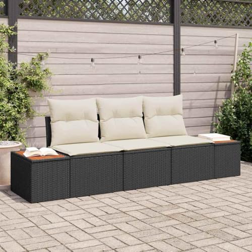 INLIFE Garten-Sofa-Set 3 pcs Schwarz und Creme 239 x 62 x 85 cm,Möbel,Gartenmöbel,Gartensitzmöbel,Gartensofas,Schwarz,32.4 KG,3356682 INLIFE Garten-Sofa-Set 3 pcs Schwarz und Creme 239 x 62 x 85 cm,Möbel,Gartenmöbel,Gartensitzmöbel,Gartensofas,Schwarz,32.4 KG,3356682 von INLIFE