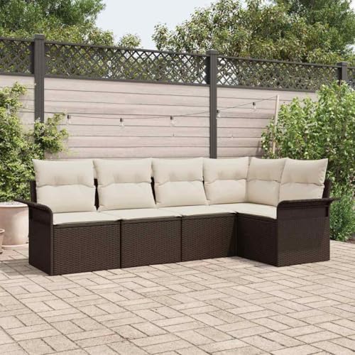 INLIFE Garten-Sofa-Set 5 pcs 242,5 x 132,5 x 85 cm Poly Rattan,Möbel,Gartenmöbel,Gartensitzmöbel,Gartensofas,Braun,40.6 KG,3345358 INLIFE Garten-Sofa-Set 5 pcs 242,5 x 132,5 x 85 cm Poly Rattan,Möbel,Gartenmöbel,Gartensitzmöbel,Gartensofas,Braun,40.6 KG,3345358 von INLIFE