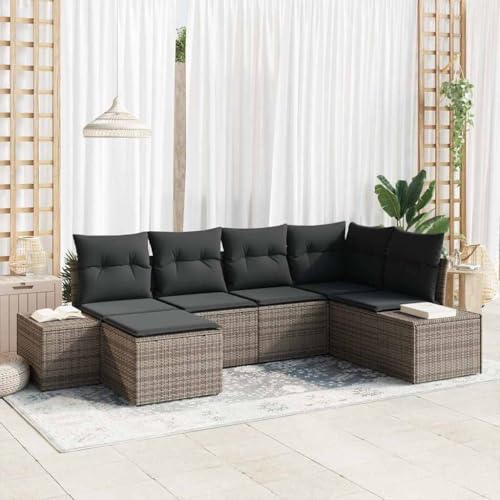 INLIFE Garten-Sofa-Set 6 pcs Grau 264 x 154 x 85 cm Poly Rattan,Möbel,Gartenmöbel,Gartensitzmöbel,Gartensofas,Grau,54.8 KG,3355798 INLIFE Garten-Sofa-Set 6 pcs Grau 264 x 154 x 85 cm Poly Rattan,Möbel,Gartenmöbel,Gartensitzmöbel,Gartensofas,Grau,54.8 KG,3355798 von INLIFE