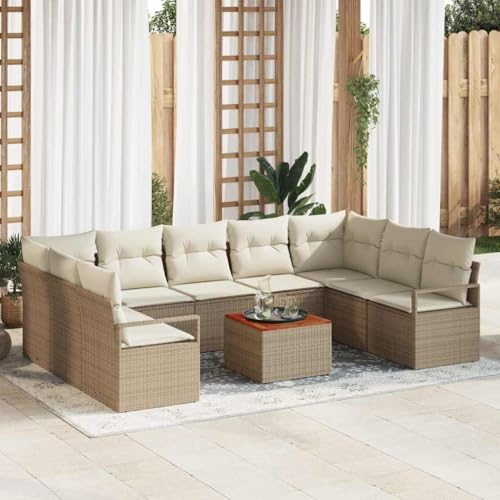 INLIFE Garten-Sofa-Set mit Kissen 10 pcs Beige Poly Rattan,Möbel,Gartenmöbel,Gartenmöbel-Sets,Beige,78.4 KG,3347750 INLIFE Garten-Sofa-Set mit Kissen 10 pcs Beige Poly Rattan,Möbel,Gartenmöbel,Gartenmöbel-Sets,Beige,78.4 KG,3347750 von INLIFE