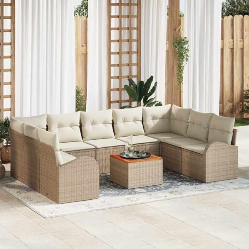 INLIFE Garten-Sofa-Set mit Kissen 10 pcs Beige Poly Rattan,Möbel,Gartenmöbel,Gartenmöbel-Sets,Beige,80 KG,3347624 INLIFE Garten-Sofa-Set mit Kissen 10 pcs Beige Poly Rattan,Möbel,Gartenmöbel,Gartenmöbel-Sets,Beige,80 KG,3347624 von INLIFE