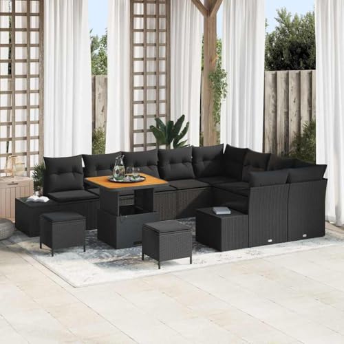 INLIFE Garten-Sofa-Set mit Kissen 12 pcs Schwarz 80 x 80 x 71 cm,Möbel,Gartenmöbel,Gartensitzmöbel,Gartensofas,Schwarz,100.4 KG,3364769 INLIFE Garten-Sofa-Set mit Kissen 12 pcs Schwarz 80 x 80 x 71 cm,Möbel,Gartenmöbel,Gartensitzmöbel,Gartensofas,Schwarz,100.4 KG,3364769 von INLIFE