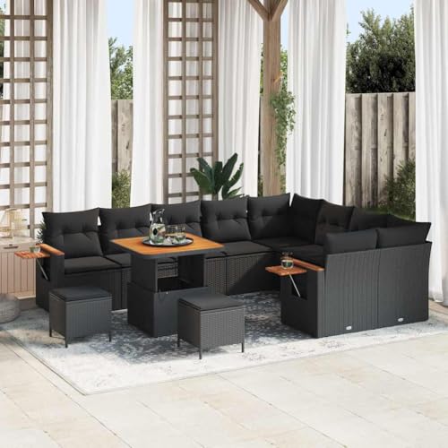 INLIFE Garten-Sofa-Set mit Kissen 12 pcs Schwarz 80 x 80 x 71 cm,Möbel,Gartenmöbel,Gartensitzmöbel,Gartensofas,Schwarz,95.9 KG,3363209 INLIFE Garten-Sofa-Set mit Kissen 12 pcs Schwarz 80 x 80 x 71 cm,Möbel,Gartenmöbel,Gartensitzmöbel,Gartensofas,Schwarz,95.9 KG,3363209 von INLIFE