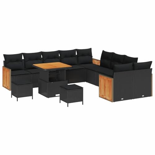 INLIFE Garten-Sofa-Set mit Kissen 13 pcs Schwarz 80 x 80 x 71 cm,Möbel,Gartenmöbel,Gartensitzmöbel,Gartensofas,Schwarz,103.8 KG,3363359 INLIFE Garten-Sofa-Set mit Kissen 13 pcs Schwarz 80 x 80 x 71 cm,Möbel,Gartenmöbel,Gartensitzmöbel,Gartensofas,Schwarz,103.8 KG,3363359 von INLIFE