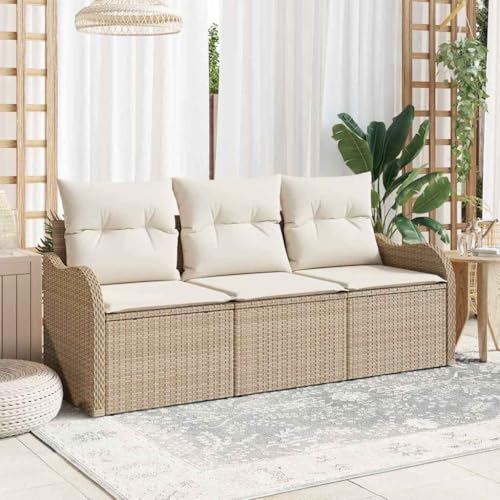 INLIFE Garten-Sofa-Set mit Kissen 3 pcs Beige Poly Rattan,Möbel,Gartenmöbel,Gartenmöbel-Sets,Beige,24.9 KG,3345561 INLIFE Garten-Sofa-Set mit Kissen 3 pcs Beige Poly Rattan,Möbel,Gartenmöbel,Gartenmöbel-Sets,Beige,24.9 KG,3345561 von INLIFE