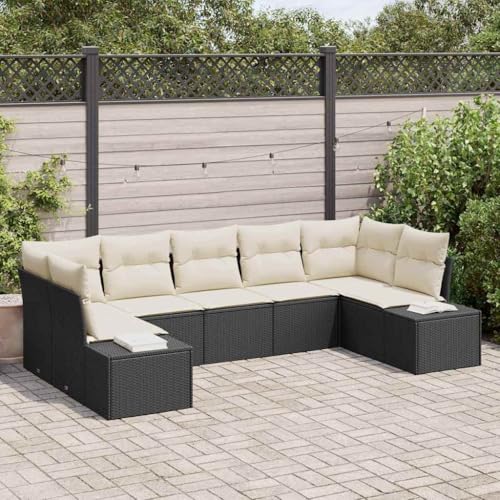 INLIFE Garten-Sofa-Set mit Kissen 7 pcs Schwarz Poly Rattan,Möbel,Gartenmöbel,Gartenmöbel-Sets,Schwarz,60 KG,3347207 INLIFE Garten-Sofa-Set mit Kissen 7 pcs Schwarz Poly Rattan,Möbel,Gartenmöbel,Gartenmöbel-Sets,Schwarz,60 KG,3347207 von INLIFE