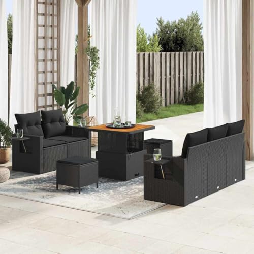 INLIFE Garten-Sofa-Set mit Kissen 8 pcs Schwarz 80 x 80 x 71 cm,Möbel,Gartenmöbel,Gartensitzmöbel,Gartensofas,Schwarz,69.2 KG,3363634 INLIFE Garten-Sofa-Set mit Kissen 8 pcs Schwarz 80 x 80 x 71 cm,Möbel,Gartenmöbel,Gartensitzmöbel,Gartensofas,Schwarz,69.2 KG,3363634 von INLIFE