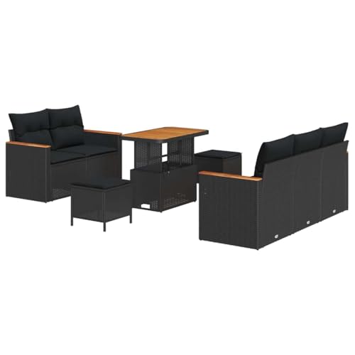 INLIFE Garten-Sofa-Set mit Kissen 8 pcs Schwarz Poly Rattan,Möbel,Gartenmöbel,Gartensitzmöbel,Gartensofas,Schwarz,65.6 KG,3364939 INLIFE Garten-Sofa-Set mit Kissen 8 pcs Schwarz Poly Rattan,Möbel,Gartenmöbel,Gartensitzmöbel,Gartensofas,Schwarz,65.6 KG,3364939 von INLIFE