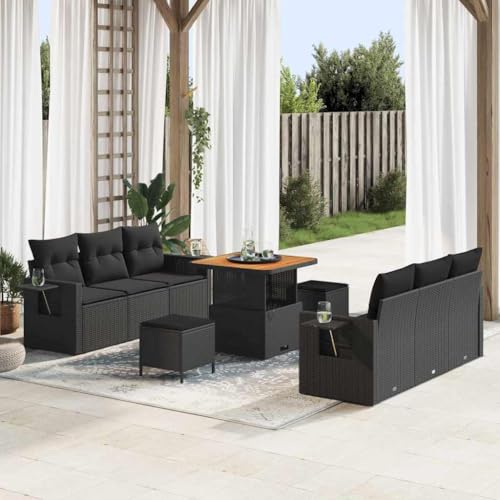 INLIFE Garten-Sofa-Set mit Kissen 9 pcs Schwarz 80 x 80 x 71 cm,Möbel,Gartenmöbel,Gartensitzmöbel,Gartensofas,Schwarz,77.2 KG,3363644 INLIFE Garten-Sofa-Set mit Kissen 9 pcs Schwarz 80 x 80 x 71 cm,Möbel,Gartenmöbel,Gartensitzmöbel,Gartensofas,Schwarz,77.2 KG,3363644 von INLIFE
