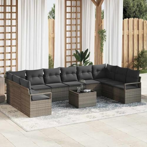 INLIFE Garten-Sofa-Set mit Kissen mit Speicher 11 pcs Hellgrau,Möbel,Gartenmöbel,Gartensitzmöbel,Gartensofas,Hellgrau,93.8 KG,3355238 INLIFE Garten-Sofa-Set mit Kissen mit Speicher 11 pcs Hellgrau,Möbel,Gartenmöbel,Gartensitzmöbel,Gartensofas,Hellgrau,93.8 KG,3355238 von INLIFE