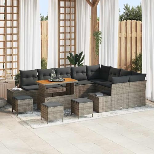 INLIFE Garten-Sofa-Set mit Speicher 13 pcs Grau Poly Rattan,Möbel,Gartenmöbel,Gartenmöbel-Sets,Grau,99.9 KG,3362833 INLIFE Garten-Sofa-Set mit Speicher 13 pcs Grau Poly Rattan,Möbel,Gartenmöbel,Gartenmöbel-Sets,Grau,99.9 KG,3362833 von INLIFE