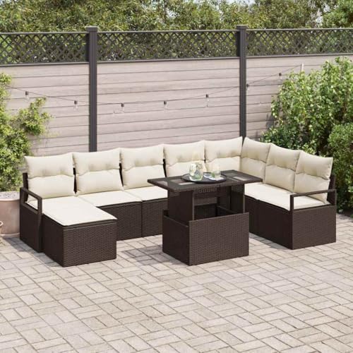 INLIFE Garten-Sofa-Set mit Speicher 9 pcs Braun Poly Rattan,Möbel,Gartenmöbel,Gartenmöbel-Sets,Braun,82.5 KG,3357611 INLIFE Garten-Sofa-Set mit Speicher 9 pcs Braun Poly Rattan,Möbel,Gartenmöbel,Gartenmöbel-Sets,Braun,82.5 KG,3357611 von INLIFE