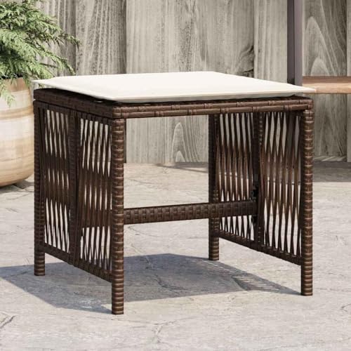 INLIFE Gartenhocker mit Kissen 4 STK. Braun 41x41x36 cm Poly Rattan,Möbel,Gartenmöbel,Gartenhocker,Braun,13.1 KG,365058 INLIFE Gartenhocker mit Kissen 4 STK. Braun 41x41x36 cm Poly Rattan,Möbel,Gartenmöbel,Gartenhocker,Braun,13.1 KG,365058 von INLIFE