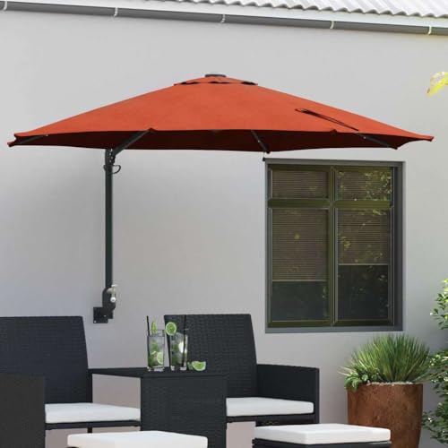 INLIFE Gartenparasol Rot und Schwarz 248 x 248 x 148 cm,Heim & Garten,Rasen & Garten,Garten & Balkon,Sonnenschirme & Sonnenschutze,Rot,9.15 KG,42003248 von INLIFE