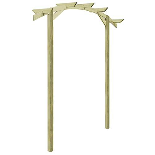 INLIFE Gartenpergola Imprägniertes Kiefernholz 180×210×40 cm von INLIFE