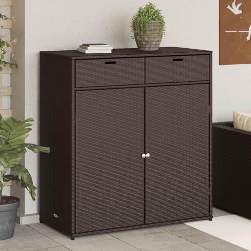 INLIFE Gartenschrank Braun 105x55x113 cm Poly Rattan,Möbel,Gartenmöbel,Gartenboxen,Braun,20.8 KG,365564 INLIFE Gartenschrank Braun 105x55x113 cm Poly Rattan,Möbel,Gartenmöbel,Gartenboxen,Braun,20.8 KG,365564 von INLIFE
