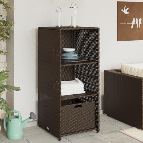 INLIFE Gartenschrank Braun 50x55x115 cm Poly Rattan,Möbel,Gartenmöbel,Gartenboxen,Braun,12.6 KG,365548 INLIFE Gartenschrank Braun 50x55x115 cm Poly Rattan,Möbel,Gartenmöbel,Gartenboxen,Braun,12.6 KG,365548 von INLIFE