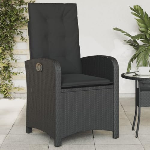 INLIFE Gartensessel Verstellbar mit Kissen Schwarz Poly Rattan,Möbel,Gartenmöbel,Gartensitzmöbel,Gartenstühle,Schwarz,10.2 KG,365161 INLIFE Gartensessel Verstellbar mit Kissen Schwarz Poly Rattan,Möbel,Gartenmöbel,Gartensitzmöbel,Gartenstühle,Schwarz,10.2 KG,365161 von INLIFE