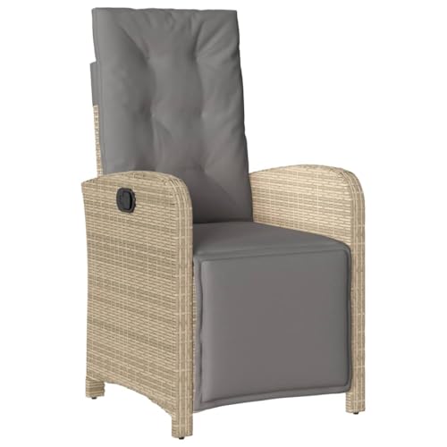INLIFE Gartensessel mit Fußteil 2 STK. Verstellbar Poly Rattan,Möbel,Gartenmöbel,Gartensitzmöbel,Gartenstühle,Beige,21.2 KG,365197 INLIFE Gartensessel mit Fußteil 2 STK. Verstellbar Poly Rattan,Möbel,Gartenmöbel,Gartensitzmöbel,Gartenstühle,Beige,21.2 KG,365197 von INLIFE