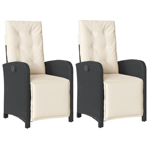 INLIFE Gartensessel mit Fußteil 2 STK. Verstellbar Schwarz Poly Rattan,Möbel,Gartenmöbel,Gartensitzmöbel,Gartenstühle,Schwarz,21 KG,365192 INLIFE Gartensessel mit Fußteil 2 STK. Verstellbar Schwarz Poly Rattan,Möbel,Gartenmöbel,Gartensitzmöbel,Gartenstühle,Schwarz,21 KG,365192 von INLIFE