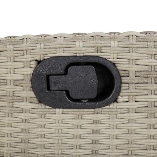 INLIFE Gartensessel mit Fußteil Verstellbar Hellgrau Poly Rattan,Möbel,Gartenmöbel,Gartensitzmöbel,Gartenstühle,Grau,11 KG,365190 INLIFE Gartensessel mit Fußteil Verstellbar Hellgrau Poly Rattan,Möbel,Gartenmöbel,Gartensitzmöbel,Gartenstühle,Grau,11 KG,365190 von INLIFE