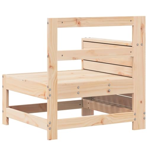 INLIFE Gartensofa mit Armlehne 69x62x70,5 cm Massivholz Kiefer,Möbel,Gartenmöbel,Gartensitzmöbel,Gartensofaelemente,Braun,13.02 KG,844883 von INLIFE