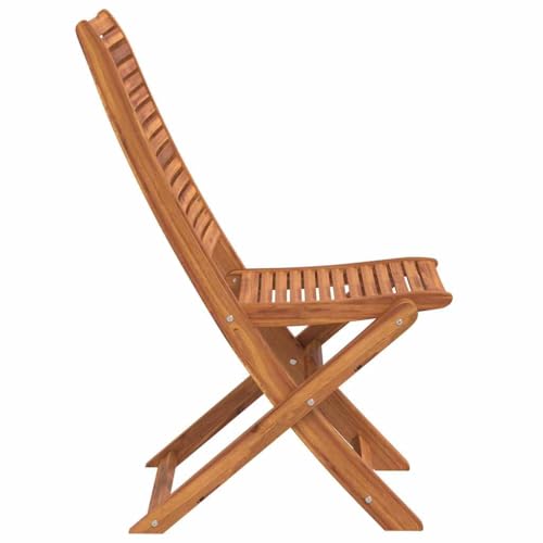 INLIFE Gartenstühle 8 STK. Klappbar 51x66x95 cm Massivholz Akazie,Möbel,Gartenmöbel,Gartensitzmöbel,Gartenstühle,Braun,47.6 KG,3214473 von INLIFE