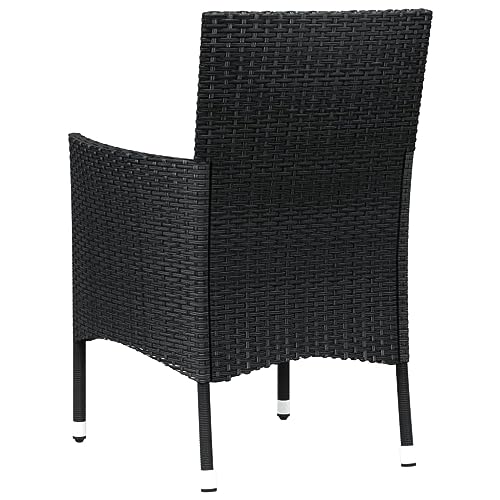 INLIFE Gartenstühle mit Kissen 2 STK. Schwarz Poly Rattan,Möbel,Gartenmöbel,Gartensitzmöbel,Gartenstühle,Schwarz,14.6 KG,362519 INLIFE Gartenstühle mit Kissen 2 STK. Schwarz Poly Rattan,Möbel,Gartenmöbel,Gartensitzmöbel,Gartenstühle,Schwarz,14.6 KG,362519 von INLIFE