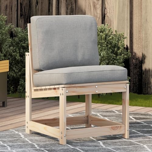 INLIFE Gartenstuhl 50,5x55x77 cm Massivholz Kiefer,Möbel,Gartenmöbel,Gartensitzmöbel,Gartensofaelemente,Braun,8.08 KG,832615 von INLIFE