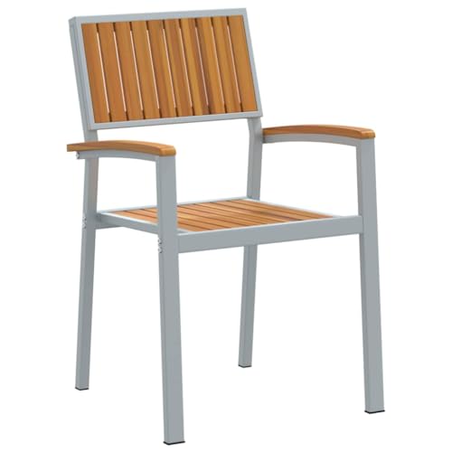 INLIFE Gartenstuhl 6 pcs Braun 56 x 57 x 87cm Massivholz Akazie,Möbel,Gartenmöbel,Gartensitzmöbel,Gartenstühle,Braun,46.6 KG,3284395 von INLIFE