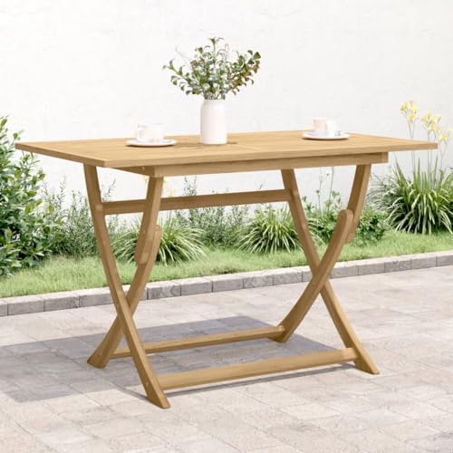 INLIFE Gartentisch Klappbar 120x70x75 cm Massivholz Akazie,Möbel,Gartenmöbel,Gartentische,Braun,14.2 KG,365745 von INLIFE