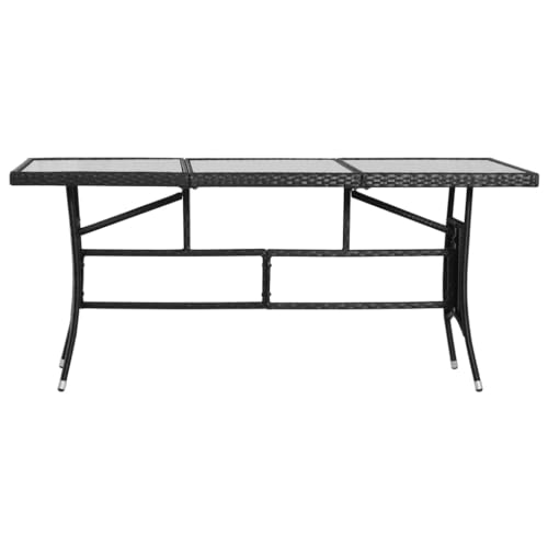 INLIFE Gartentisch Schwarz 170x80x74 cm Poly Rattan,Möbel,Gartenmöbel,Gartenmöbel-Sets,Schwarz,22.8 KG,3203730 INLIFE Gartentisch Schwarz 170x80x74 cm Poly Rattan,Möbel,Gartenmöbel,Gartenmöbel-Sets,Schwarz,22.8 KG,3203730 von INLIFE