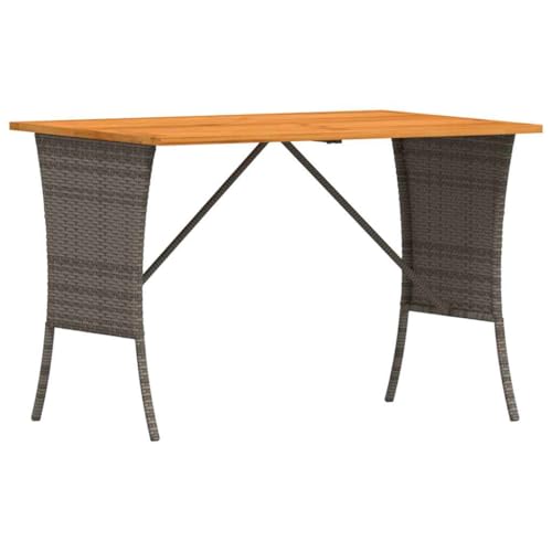 INLIFE Gartentisch mit Akazienholzplatte Grau 105x75x72cm Poly Rattan,Möbel,Gartenmöbel,Gartentische,Grau,11.4 KG,4104139 INLIFE Gartentisch mit Akazienholzplatte Grau 105x75x72cm Poly Rattan,Möbel,Gartenmöbel,Gartentische,Grau,11.4 KG,4104139 von INLIFE