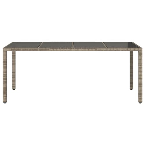 INLIFE Gartentisch mit Glasplatte Grau 190x90x75 cm Poly Rattan,Möbel,Gartenmöbel,Gartentische,Grau,27.9 KG,365538 INLIFE Gartentisch mit Glasplatte Grau 190x90x75 cm Poly Rattan,Möbel,Gartenmöbel,Gartentische,Grau,27.9 KG,365538 von INLIFE