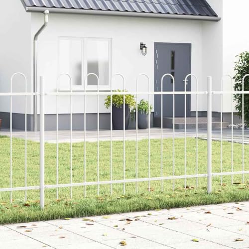 INLIFE Gartenzaun Weiß 15.3 x 1 m Pulverbeschichteter Stahl,Heimwerkerbedarf,Hauseinzäunung,Zaunfelder,Weiß,62.55 KG,3334185 INLIFE Gartenzaun Weiß 15.3 x 1 m Pulverbeschichteter Stahl,Heimwerkerbedarf,Hauseinzäunung,Zaunfelder,Weiß,62.55 KG,3334185 von INLIFE