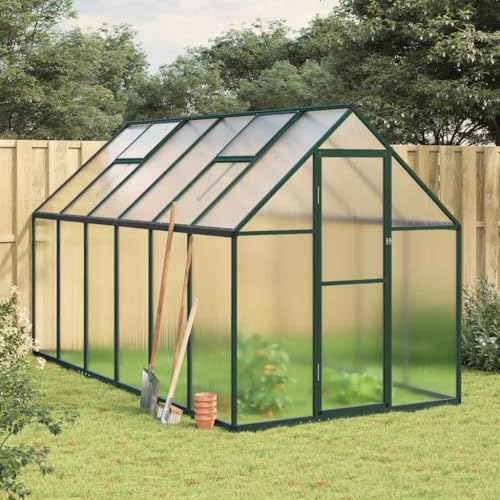 INLIFE Gewächshaus mit Fundamentrahmen Grün 334x169x195 cm Aluminimum,Heim & Garten,Rasen & Garten,Gartenpflege,Gewächshäuser,Grün,47.5 KG,3266327 INLIFE Gewächshaus mit Fundamentrahmen Grün 334x169x195 cm Aluminimum,Heim & Garten,Rasen & Garten,Gartenpflege,Gewächshäuser,Grün,47.5 KG,3266327 von INLIFE