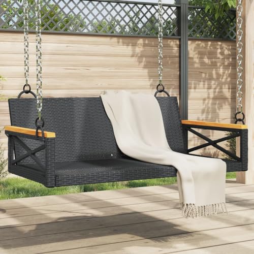 INLIFE Hängebank Schwarz 109x62x40 cm Poly Rattan,Möbel,Gartenmöbel,Gartensitzmöbel,Gartenbänke,Schwarz,8.6 KG,368152 INLIFE Hängebank Schwarz 109x62x40 cm Poly Rattan,Möbel,Gartenmöbel,Gartensitzmöbel,Gartenbänke,Schwarz,8.6 KG,368152 von INLIFE
