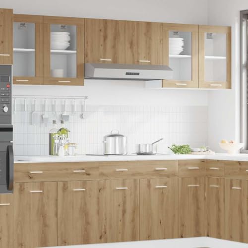 INLIFE Hängeschrank Lyon Glas Artisan-Eiche 40x31x60 cm Holzwerkstoff,Möbel,Schränke,Küchenschränke,Braun,11.05 KG,856099 INLIFE Hängeschrank Lyon Glas Artisan-Eiche 40x31x60 cm Holzwerkstoff,Möbel,Schränke,Küchenschränke,Braun,11.05 KG,856099 von INLIFE