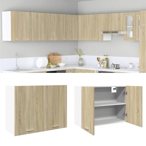 INLIFE Hängeschrank Lyon Sonoma-Eiche 80x31x60 cm Holzwerkstoff,Möbel,Schränke,Küchenschränke,Braun,19 KG,849621 INLIFE Hängeschrank Lyon Sonoma-Eiche 80x31x60 cm Holzwerkstoff,Möbel,Schränke,Küchenschränke,Braun,19 KG,849621 von INLIFE