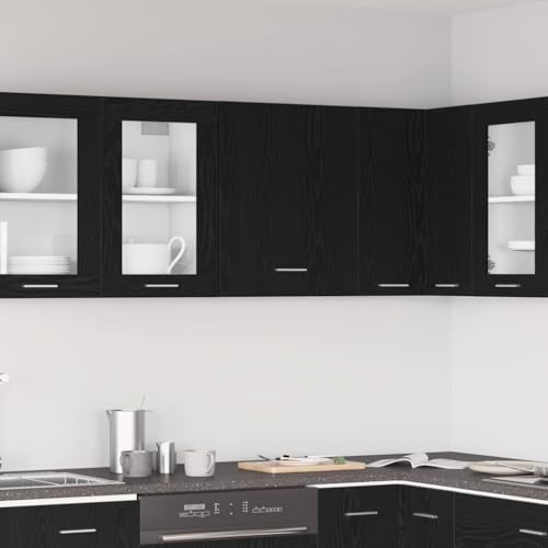 INLIFE Hängeschrank Schwarze Eiche 50 x 31 x 60 cm Holzwerkstoff,Möbel,Schränke,Küchenschränke,Schwarz,13.4 KG,863142 INLIFE Hängeschrank Schwarze Eiche 50 x 31 x 60 cm Holzwerkstoff,Möbel,Schränke,Küchenschränke,Schwarz,13.4 KG,863142 von INLIFE