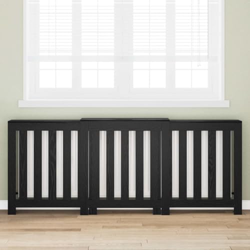 INLIFE Heizkörperabdeckung Schwarze Eiche 205 x 21.5 x 83.5 cm,Heim & Garten,Haushaltsgeräte-Zubehör,Heizkörper-Zubehör,Schwarz,23.6 KG,869227 von INLIFE