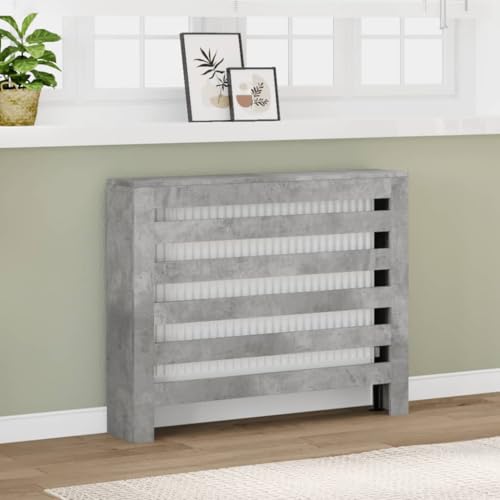 INLIFE Heizkörperverkleidung Betongrau 104x20x82 cm Holzwerkstoff,Heim & Garten,Haushaltsgeräte-Zubehör,Heizkörper-Zubehör,Grau,12.15 KG,852693 von INLIFE