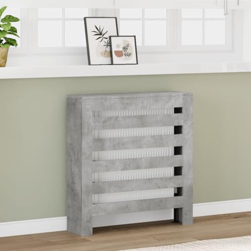 INLIFE Heizkörperverkleidung Betongrau 78x20x82 cm Holzwerkstoff,Heim & Garten,Haushaltsgeräte-Zubehör,Heizkörper-Zubehör,Grau,10.4 KG,852684 von INLIFE
