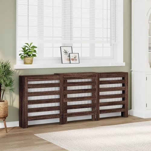 INLIFE Heizkörperverkleidung Eichen-Optik 205x21,5x83,5 cm,Heim & Garten,Haushaltsgeräte-Zubehör,Heizkörper-Zubehör,Braun,23.75 KG,852723 von INLIFE